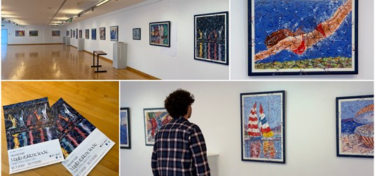 Sutra otvorenje izložbe „Magija staklene kocke“ Tihomira Bašića u Sveučilišnoj galeriji